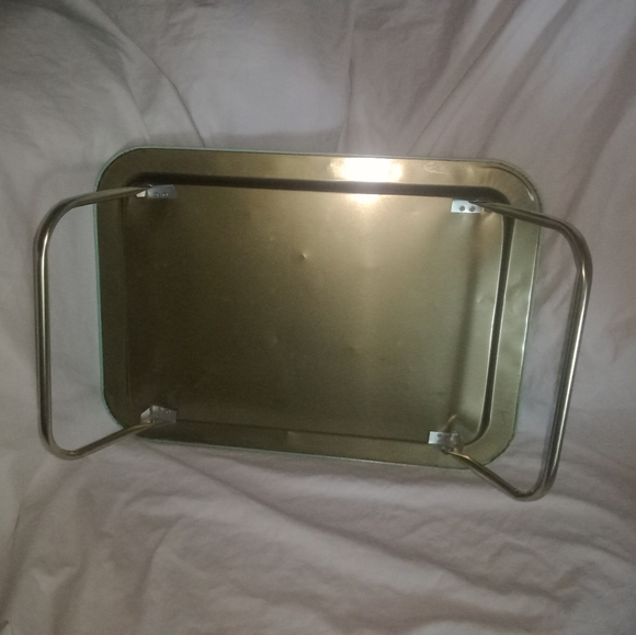 Vintage Playful Kitten Cat Flowers Lap Tray Signed Ross Avidon - Picture 6 of 7